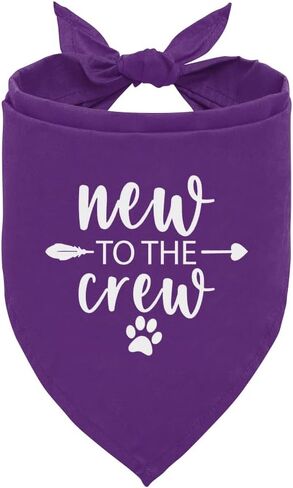 جديد في The Crew Dog Bandana، Puppy Bandana، New Puppy، Puppy Bandanas Boy، هدايا لأصحاب الجراء الجدد، قائمة تسوق جديدة للجراء، باندانا للكلاب الصغيرة والمتوسطة (C14) in Kuwait