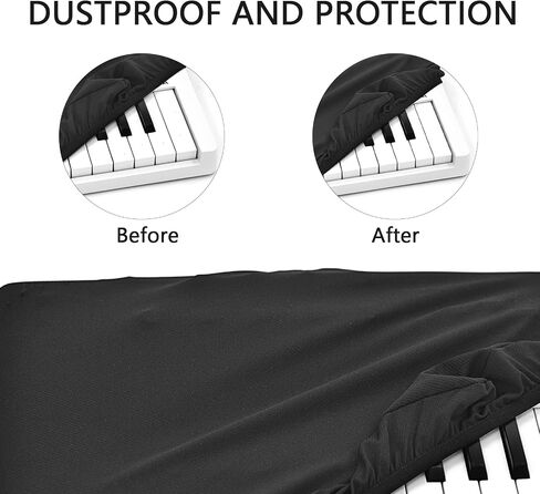 Pro Shield: Ultimate Stretch-fit Chinlon Keyboard Cover - Water & Dust Resistant, Compatible with Arturia KeyLab 49 MkII Black in Saudi Arabia