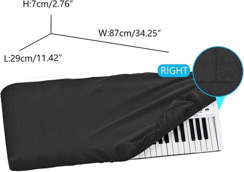 Pro Shield: Ultimate Stretch-fit Chinlon Keyboard Cover - Water & Dust Resistant, Compatible with Arturia KeyLab 49 MkII Black in Saudi Arabia
