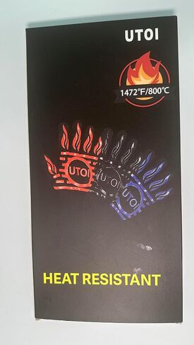 BBQ Grill Gloves, 1472°F Heat Resistant Barbecue Gloves Oven Mitts for Kitchen BBQ Grilling and Outdoor Cooking Campfire Fireplace Accessories, 1 Pair, 13 inch Long Oven Gloves with Fingers, XL in Saudi Arabia