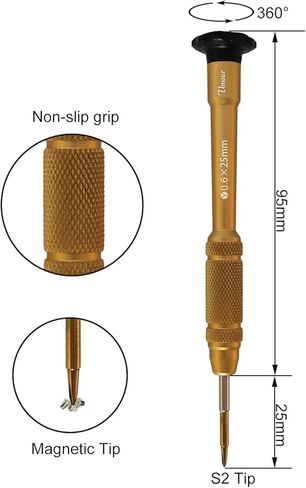 2 Pack 0.6 Y Shape Tri-point Triwing Magnetic Y000 Screwdriver for Apple iPhone 7 iPhone 7 Plus iPhone 8 iPhone 8 Plus iPhone X, XR, XS, XS Max, 11, 12, 13,14, 15, Apple Watch in Kuwait