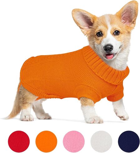 Dog Sweater Sizes XS to XXL, Christmas Dog Sweaters Suitable for Small to Large Dogs,Warm, Soft Dog Turtleneck Sweater Perfect for Fall, Winter, Everyday Wear Outdoor Walks (Red, XXL) in Saudi Arabia