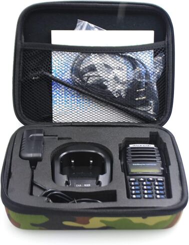 حقيبة سفر لحمل الراديو، لجميع سلاسل BAOFENG UV-82 UV-82L UV-82x3، تحمي راديو ثنائي الاتجاه ثنائي الاتجاه، حقيبة يد مموهة لحمل جهاز الاتصال اللاسلكي (كامو) in Saudi Arabia
