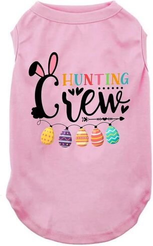 Happy Easter Shirts for Dog Funny Print Vest for Small Medium Large Dogs Funny Dogs Tank Top Lightweight Pets T-Shirt Costumes for Easter Day (Medium, ea grey01) in Kuwait