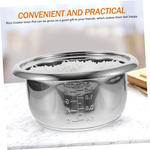 Large Capacity Rice Cooker Inner Pot Multi Use Round Cake Baking Pot for Home Non Stick Rice Cooking Container for Tiger Rice Cooker and More in Kuwait