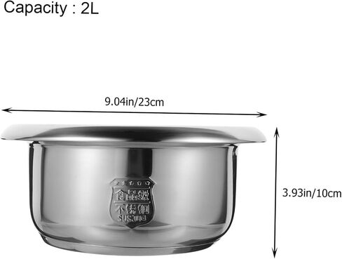 Large Capacity Rice Cooker Inner Pot Multi Use Round Cake Baking Pot for Home Non Stick Rice Cooking Container for Tiger Rice Cooker and More in Saudi Arabia