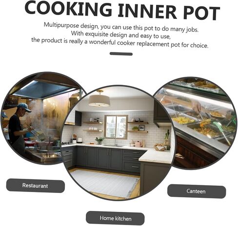 Large Capacity Rice Cooker Inner Pot Multi Use Round Cake Baking Pot for Home Non Stick Rice Cooking Container for Tiger Rice Cooker and More in Saudi Arabia