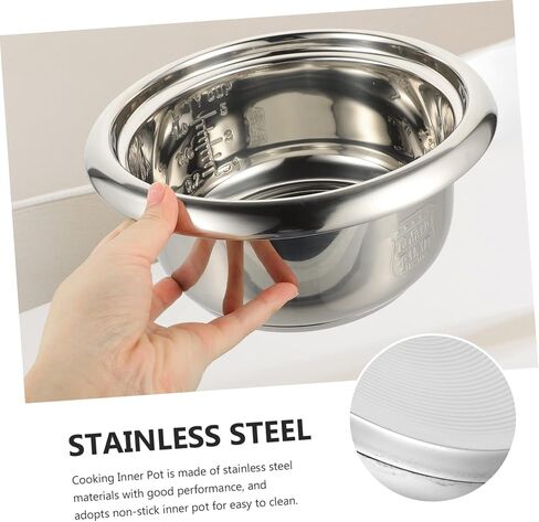 Large Capacity Rice Cooker Inner Pot Multi Use Round Cake Baking Pot for Home Non Stick Rice Cooking Container for Tiger Rice Cooker and More in Saudi Arabia