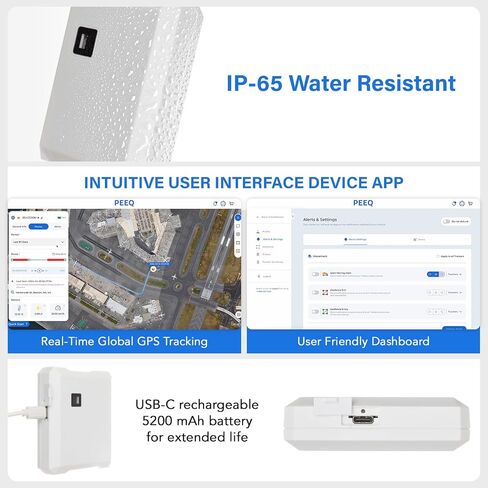 جهاز تعقب PEEQ POM GPS - جهاز تتبع في الوقت الحقيقي للمركبات والدراجات النارية والقوارب والأساطيل والمقطورات - 4G LTE، عمر بطارية طويل، تغطية عالمية، منصة قابلة للتطوير، يتطلب الاشتراك (أزرق مخضر داكن) in Saudi Arabia