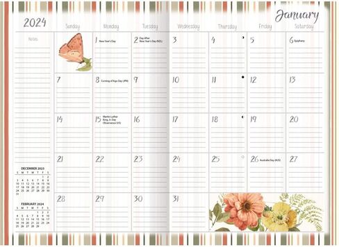 LANG Watercolor Seasons 2025 Monthly Planner (25991012124) in Saudi Arabia