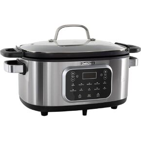 Chef'sChoice Multicooker, Large 6-Quart Capacity Non-Stick with Variable Temperature Control and Keep Warm with 20 Cooking Functions, 1300-Watts, Black