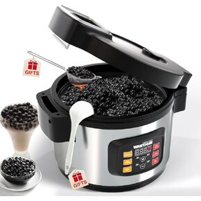 WantJoin 12L Boba Cooker Boba Maker Machine التجارية للؤلؤ التابيوكا، صانع الفقاعات التجارية لشاي الفقاعات، مناسب للمطاعم، ومتاجر شاي الحليب، ومتاجر الحلوى، وبارات الصالة، 1850 وات in Kuwait