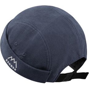 5 Panels Brimless Skullcap Rolled Cuff Retro Beanie Hat Street Casual Docker Hats Fashion Hip Hop Hats for Men Women in Kuwait