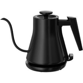 Electric Gooseneck Kettle, Pour-Over Coffee & Tea Kettle Water Boiler, Ultra Fast Heating Electric Kettles With 1000 Watts, 27oz/0.8L Stainless Steel BPA-Free Interior, Black in Saudi Arabia
