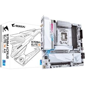 Gigabyte B760M AORUS Elite X AX Motherboard - Supports Intel Core 14th Gen CPUs, 14+1+1 Phases VRM, up to 8266MHz DDR5 (OC), 2xPCIe 4.0 M.2, Wi-Fi 6E, 2.5GbE, USB 3.2 Gen 2
