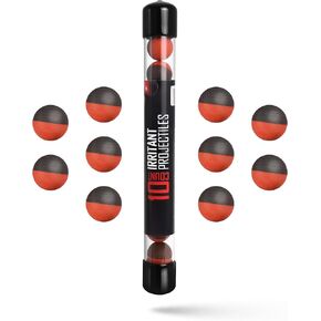 68 Caliber Self Defense Balls, Powerful Irritant Formula, 68 Caliber Pepper Balls for Non Lethal Protection, OC Spray Balls for Maximum Strength, 10 Count