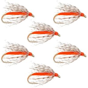 The Fly Fishing Place Soft Hackle Partridge and Orange Fly Fishing Flies - Trout and Bass Wet Fly Pattern - 6 Flies Hook Size 12