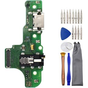 Sunways USB Charger Port Repair Kit with Microphone and Headphone Jack(M12 Version) Replacement for Samsung Galaxy A20s SM-A207M SM-A207F SM-A2070