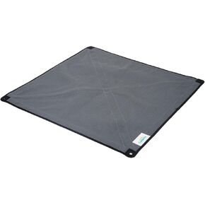 Coolaroo On The Go Cooling Elevated Dog Bed Replacement Cover, Portable for Travel & Camping, Collapsible for Storage, Medium, Steel Grey