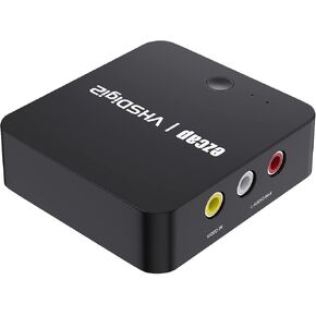 ezcap AV Recorder Video Capture, Convert Analog Video to Digital from VHS VCR DVD Player, Record Video as MP4 to USB Drive