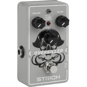 STRICH TUBE SOUL Tube Overdrive Distortion Pedal for Electric Guitar, Compact Mini Single Unit, True Bypass, 3 Control Knobs, Volume, Tone, Gain, Dual Mode Adjustment, Boost, Normal, 9V DC in Saudi Arabia