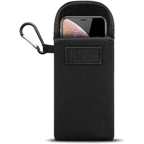 Neoprene Cell Phone Sleeve Case Shock Proof Phone Pouch with Neck Lanyard for Samsung Galaxy S24 Ultra S24+ S23 FE S22 Ultra S21 Plus A35 A15 A14 A13 Moto G Play G Power 5G G Stylus 5G 2023 Pixel 8a 7