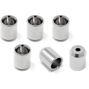 Gold Flush Mount No Lip String-Thru Body Ferrules for Electric Guitar (Set of 6) SF160-GLD