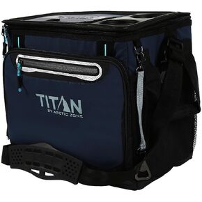 Titan Arctic Zone - Insulated Leak-Proof Collapsible Cooler Bag, Holds 40 Cans