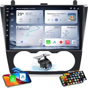 Car Radio Stereo for Nissan Altima 2008-2012: Upgrade 5G-WiFi 9" 1280 * 800 Touch Screen Head Unit - Wireless Carplay Android Auto Bluetooth GPS RDS FM Mirror Link Backup Camera SWC MIC (Manual AC)