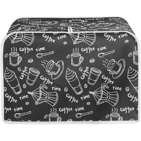 ZDCUSTOM White Marble Toaster Cover 4 Slice Bread Toaster Oven Cover Bread Maker Oven Protector Covers Kitchen Small Appliance Protector Covers