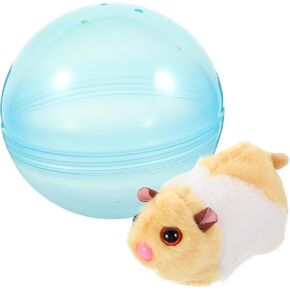 Mipcase Interactive Cat Toy LED Lights Automatic Rolling Toy Indoor Cats Electronic Cat Teaser Exercise Toy