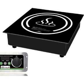 Winco EIDS-18 Commercial-Grade Drop-In Induction Cooktop Burner, 1800W, 120V