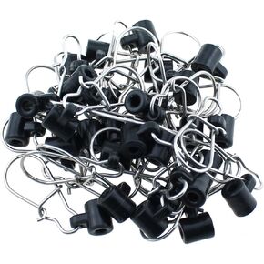 RLECS 30PCS 42x10mm Double Lock Fishing Clip Fishing Line Connector Fishing Line Sinker Slider Heavy Duty Sinker Weighted Clip Fishing Accessory Fishing Gear Accessory for Hanging Float Sinker Lead