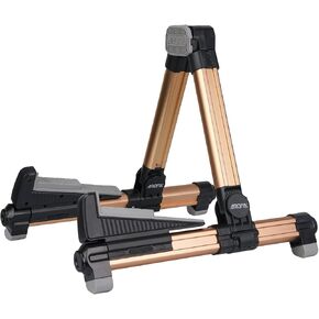 Guitar Stand - Foldable Aluminum Floor Stand Adjustable for All Types of Guitars, Basses, Ukuleles and Violins, Banjo Easy to Carry Steady Stand Safe Protection (Black)…