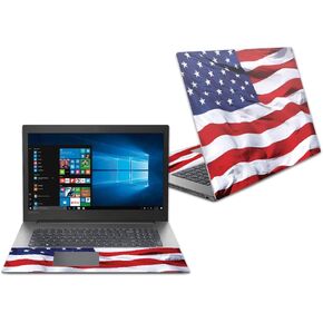 MightySkins Skin Compatible With Lenovo Ideapad 330 17" (2018) - American Flag | Protective, Durable, and Unique Vinyl Decal wrap cover | Easy To Apply, Remove, and Change Styles | Made in the USA