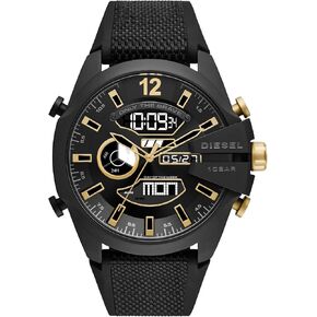 Diesel Men's DZ4477 Mega Chief Analog Display Quartz Silver Watch