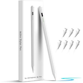 Stylus Pen for iPad 9th&10th Generation, iPad Pencil with Palm Rejection & Tilt Sensitivity, Pencil for Apple 11/13-inch, iPad Pro 11/13-inch, 11/12.9 inch, 6-10th (Pearly White)