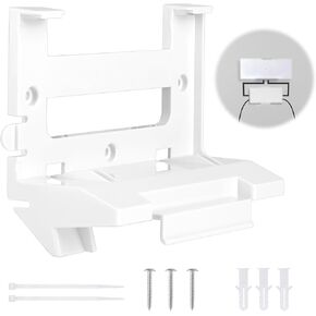 Router Wall Mount Bracket, WiFi Router Shelf Wall Mount Router Mounting Bracket Wall Mounted Router Holder White Router Wall Mount for Starlink Gen 3