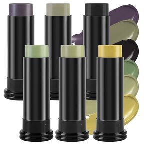 RunNico 6 Colors Camo Face Paint Kit, Waterproof Camo Makeup Sticks, Hunting Woodland Face and Body Paint Stick for Outdoor Hunting Use Makeup Cosplay Party Accessories (6 Pcs)