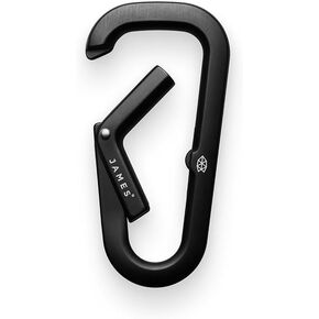 JAMES° Hardin Heavy Duty Forged Carabiner with Tapered Design for Everyday Carry, Aerospace-Grade 6063 Aluminum to Keep Keys and Necessities Secure