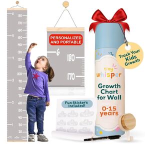 Personalized Growth Chart for Wall with Stickers, Customizable Height Chart for Kids, Canvas Growth Chart, Keepsake for Babies and Toddlers, Perfect Height Measurement for Kids.