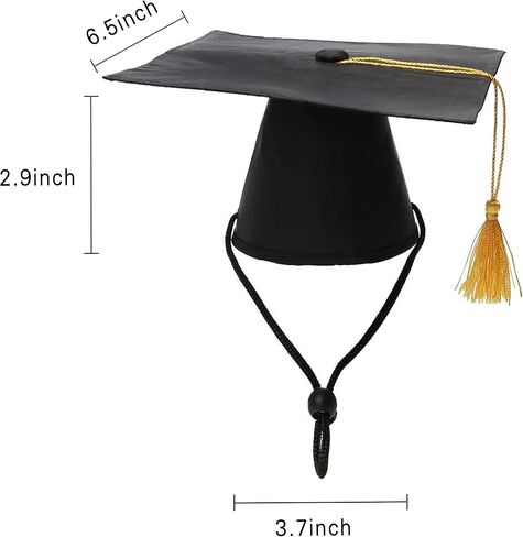 2023 Graudation Dog Cat Cap and Necktie Set, Graduation Costumes for Large Medium Small Pets Puppies in Saudi Arabia