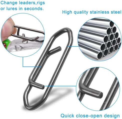 مشابك الصيد الخفية Harmony (25 حزمة) - مشابك قوية لصيد الأسماك، مشابك سريعة لصيد الأسماك، موصل تغيير سريع سهل لصيد الأسماك في المياه العذبة والمياه المالحة in Kuwait