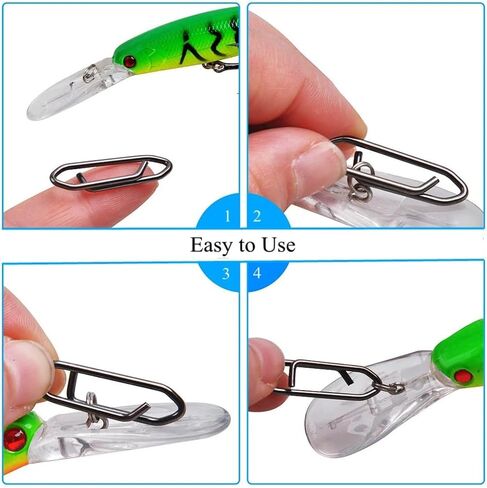 مشابك الصيد الخفية Harmony (25 حزمة) - مشابك قوية لصيد الأسماك، مشابك سريعة لصيد الأسماك، موصل تغيير سريع سهل لصيد الأسماك في المياه العذبة والمياه المالحة in Kuwait