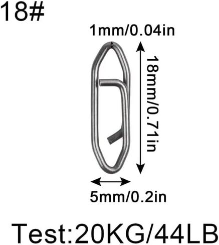 مشابك الصيد الخفية Harmony (25 حزمة) - مشابك قوية لصيد الأسماك، مشابك سريعة لصيد الأسماك، موصل تغيير سريع سهل لصيد الأسماك في المياه العذبة والمياه المالحة in Kuwait