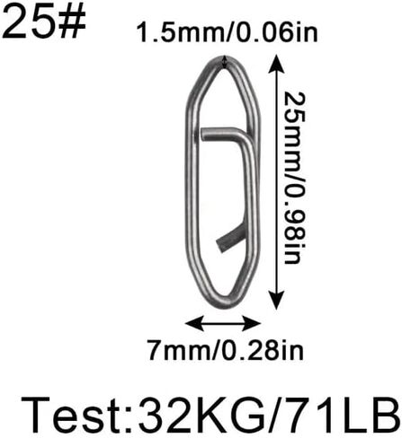 مشابك الصيد الخفية Harmony (25 حزمة) - مشابك قوية لصيد الأسماك، مشابك سريعة لصيد الأسماك، موصل تغيير سريع سهل لصيد الأسماك في المياه العذبة والمياه المالحة in Kuwait