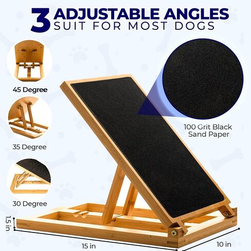 AZAS-AZAS Dog scratch pad for nails Non-slip 2 replaceable sandpaper dog scratch board for all Dog breeds scratch pad for dogs dog nail scratch board dog nail grinder nail file for dogs 15*10*1.5in in Saudi Arabia