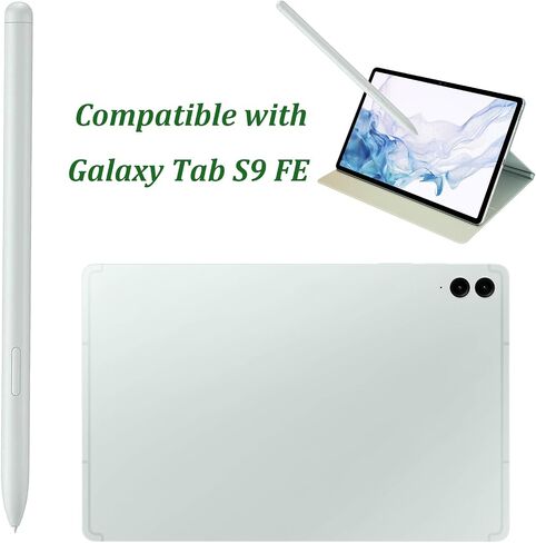 2 حزمة قلم Tab S9 FE لجهاز Samsung Galaxy Tab S9 FE Pen/ S9 FE+ / S9 FE Plus/ S9 /S9+ S Pen جميع الإصدارات، بدون بلوتوث (رمادي) in Saudi Arabia