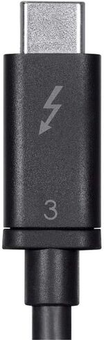 Monoprice USB & Lightning Cable - 1 Meter - Black | C18004GK Thunderbolt 3 (40 Gbps) USB-C Cable, Supports Data and Video Dual 4K@60Hz or 5K@60Hz Video Single-Cable Docking with Notebook Charging in Saudi Arabia