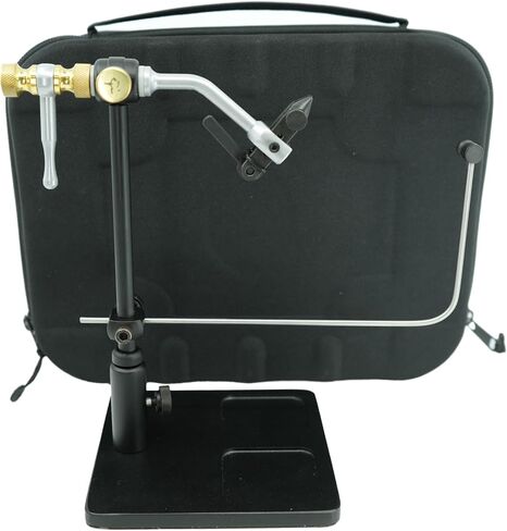 مجموعة Kingfisher Fly Tying Bitterroot True Rotary Fly Tying Vise الفاخرة، مع أدوات in Saudi Arabia